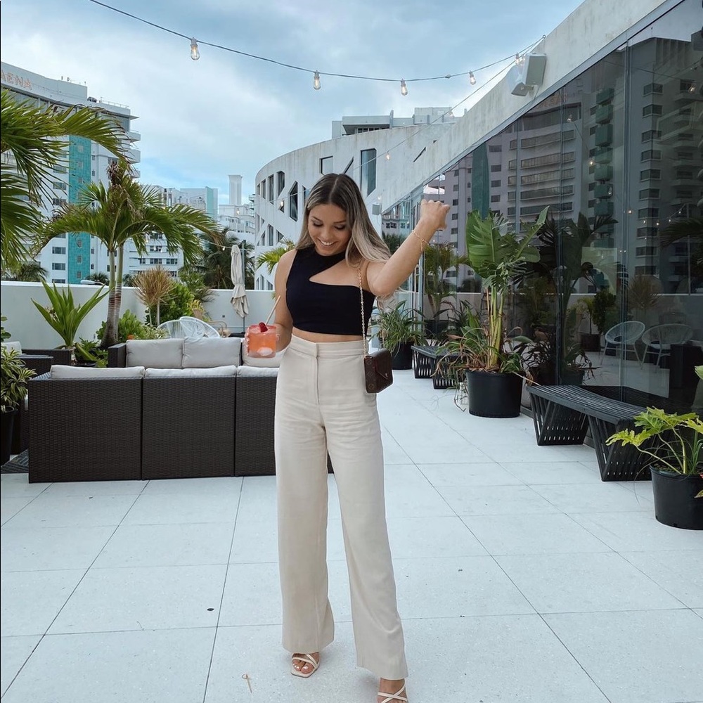 𝗡𝗪𝗧 𝗭𝗮𝗿𝗮 • Cut Out Crop Top - Picture 7 of 17